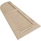 Ekena Millwork Pecky Cypress 2 Equal Louver w/Quarter Round Arch Top Faux Wood Shutters, 18"W x 82"H (64" Low Side) SHULVQ18X82PCPR - alternate 11