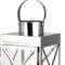 Homeroots Set of Three Clear And Silver Glass And Stainless Steel Tabletop Lantern Candle Holders, 3PK 719764 - alternate 6