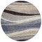 Homeroots 8' Blue Brown And Beige Round Abstract Washable Indoor Outdoor Area Rug 603679 - alternate 7