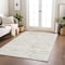 Homeroots 8' X 10' Ivory And Gray Abstract Washable Indoor Outdoor Area Rug 601071 - alternate 8