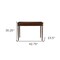 Homeroots 43" Brown Solid Wood Writing Desk With Two Drawers 402018 - alternate 9
