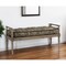 Homeroots 57in Beige And Brown Upholstered Cotton Blend Bench 376192 - alternate 5