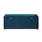 Homeroots 47" Navy Blue and Black Upholstered Velvet Bench with Flip top 530672 - alternate 7