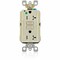 Leviton Receptacle, 20 A, 125V AC, Ivory AGTR2-HGI - alternate 1