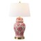 Jonathan Y Ellis 29.5" Traditional Chinoiserie Ceramic LED Table Lamp, Red/White JYL3008C - alternate 1