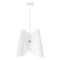 Z-Lite Salone 1 Light Pendant, Matte White/Matte White Outer, Gold Inner, 18 In W x 19.5 In H 1951P18-MW - alternate 6