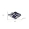 Homeroots 50" X 60" Blue and White Woven Cotton Checkered Throw Blanket with Tassels 516619 - alternate 6