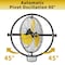 Edendirect Wall Mount Fan, 20 in Blade Dia, 3 Speeds Speeds, 120, 29 in W IR-FAN7503 - alternate 7