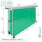 Amgood 18in D x 72in L Stainless Steel Open Base Table, 3in Casters AMG WT-1872-RCB-WHEELS-Z - alternate 7