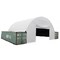 Mytee Products White 21.5 Oz PVC End Wall for Shipping Container Shelter Cover 40 Feet Wide CSB-DOOR40 - alternate 1