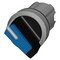 Siemens Illuminable selector switch, 22 mm, round, shiny metal, blue 3SU1052-2BF50-0AA0-ZY19 - alternate 3