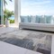 Homeroots 3' X 5' Gray Charcoal And Beige Abstract Washable Indoor Outdoor Area Rug 588522 - alternate 7