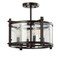 Jonathan Y Hampdon 15" Iron/Glass Modern Drum LED Flush Mount, Oil Rubbed Bronze JYL6700A - alternate 11