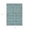 Homeroots 3' X 5' Teal Blue Gray And Gold Floral Washable Indoor Outdoor Area Rug 595991 - alternate 9