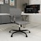 Leisuremod Harris Faux Leather Office Chair - Mid-Back Ergonomic Swivel Desk Chair, Iron Base HOBL19GRL - alternate 8