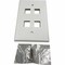 Eaton Tripp Lite Series Safe-IT 4-Port Single-Gang Keystone Wall Plate, Antibacterial, Ivory Matte, TAA N042AB-004-IVM - alternate 4