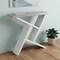 Homeroots 36" Gray and White Abstract Console Table With Shelves 332790 - alternate 6