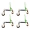 Mytee Products 3/8 in-1/2 inFolding Handle Ratchet Chain Binder w/ 1/2 in Grab & 5/8 in Slip Hook, 4PK CBRS-FH38-58SHx4 - alternate 1