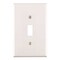 Leviton 1-Gang White Midway Toggle Nylon Wall Plate, 10PK M52-00PJ1-0WM - alternate 1