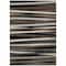 Homeroots 9' X 12' Black Brown And Ivory Striped Washable Indoor Outdoor Area Rug 597305 - alternate 9