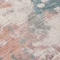 Homeroots 3' X 5' Coral And Teal Blue Abstract Washable Indoor Outdoor Area Rug 631969 - alternate 8