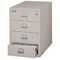 Fireking 4 Drawer, 1 Hr Fire, Vertical, 25" wide for Card Check & Notes Platinum 4-2536-CPL - alternate 3