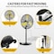 Elexnux 30in 120V 3-Speed High Velocity Indoor or Outdoor Yellow Oscillating Misting Pedestal Fan IR-FAN7802 - alternate 7
