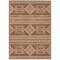 Homeroots 3' X 5' Orange And Ivory Southwestern Washable Indoor Outdoor Area Rug 593708 - alternate 9