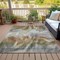 Homeroots 3' X 5' Pewter And Silver Abstract Washable Indoor Outdoor Area Rug 631347 - alternate 8