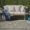 Homeroots 3' X 5' Ivory And Green Palm Leaf Indoor Outdoor Area Rug 554776 - alternate 6