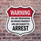 Signmission No Trespassing Shield Sign Warning You A, 6 Inch X 6 Inch, Plastic Sign SHI-P-6-423 - alternate 5
