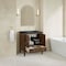 James Martin Vanities Myrrin 30" Single Vanity, Mid-Century Walnut w/ 3 CM Charcoal Soapstone Silestone Top 485-V30-WLT-3CSP - alternate 7