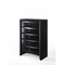 Homeroots 32" Black Solid Wood Five Drawer Standard Chest 376971 - alternate 5