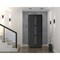 Vdomdoors Front Exterior Prehung Metal-Plastic Door Frosted Glass / MANUX 8112 Matte Black / Office Commercia MANUX8112EXD-BLK-W32xH80-RH-I - alternate 3
