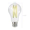 Satco 12.5 Watt LED A19, Clear, Medium Base, 3000K, 90 CRI, 120 Volt S12430 - alternate 6