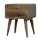 Homeroots 22" Natural Solid Wood Two Drawer Nightstand 722567 - alternate 5