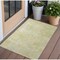 Homeroots 2' X 3' Gold Abstract Washable Non Skid Indoor Outdoor Area Rug 564251 - alternate 1