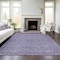 Homeroots 5' X 8' Lavender And Ivory Geometric Washable Indoor Outdoor Area Rug 613561 - alternate 8