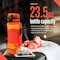 Squatz 24 Oz Poseidon Series Water Bottle for Protein and Fruit Shakes, Orange SQPSB-1O - alternate 4