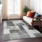 Homeroots 8' X 10' Pewter And Black Geometric Washable Indoor Outdoor Area Rug 605864 - alternate 7