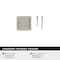 Amerock Eleva 1-3/16 inch (30mm) Length Satin Nickel Cabinet Knob, 10PK 10VMP37021G10 - alternate 4