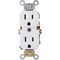 Leviton 15A White Shallow Commercial Grade 5-15R Duplex Outlet S02-0BR15-0WS - alternate 1
