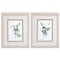 Homeroots Set Of Two Sprigs in Green White Framed Print Wall Art, 2PK 484151 - alternate 4