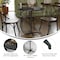 Flash Furniture Lars 30 in Round Wood Cocktail Table with 30 in and 42 in Columns, Black XA-30-COTA-BK-GG - alternate 18