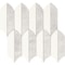 Daltile Eclessia Marble Natural Stone Feather Mosaic Polished, 10.10 SQFT Per Carton, 10PK DA62FEATHERMSPL - alternate 1