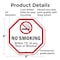 Signmission No Smoking Within 75' Of Any Door o, 6 Inch X 6 Inch, Plastic Sign OC-P-6-89 - alternate 7