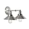Jonathan Y July 17.5" 2-Light Industrial Farmhouse Metal Vanity Light, Nickel JYL7427B - alternate 9