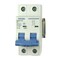 Automation Systems Interconnect 1 Amp, 2 Pole, 480Vac, 125Vdc, Trip Curve: D, DIN Rail Mount-Miniature Circuit Breaker, UL1077 NDB2-63D1-2 - alternate 1