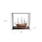 Homeroots 32" Wood Brown Solid Wood Hand Painted HMS Victory Medium Display Case Model Boat 401843 - alternate 3