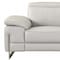 Homeroots 71in Light Gray And Silver Genuine Leather Loveseat 329683 - alternate 9